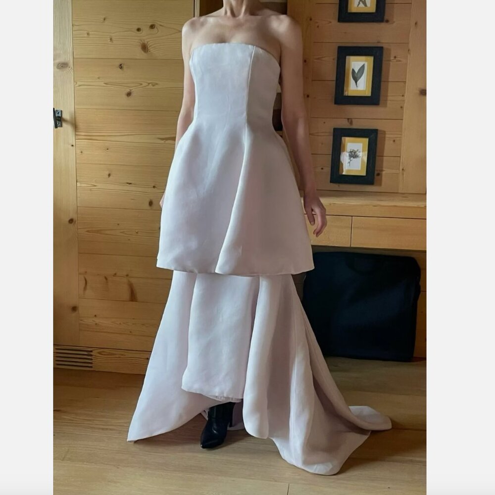 The palest pink, the finest silk...the purest Dior! Gown, 34, NWOT